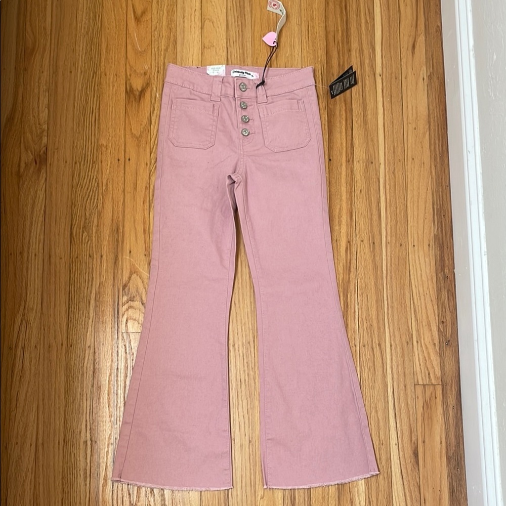 Pink Flare Jeans